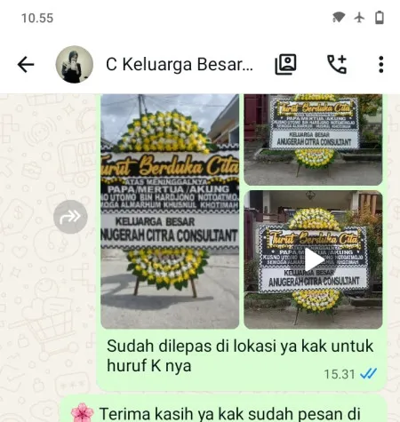 Pengiriman Papan Bunga Duka Panjang Jiwo Tenggilis Mejoyo